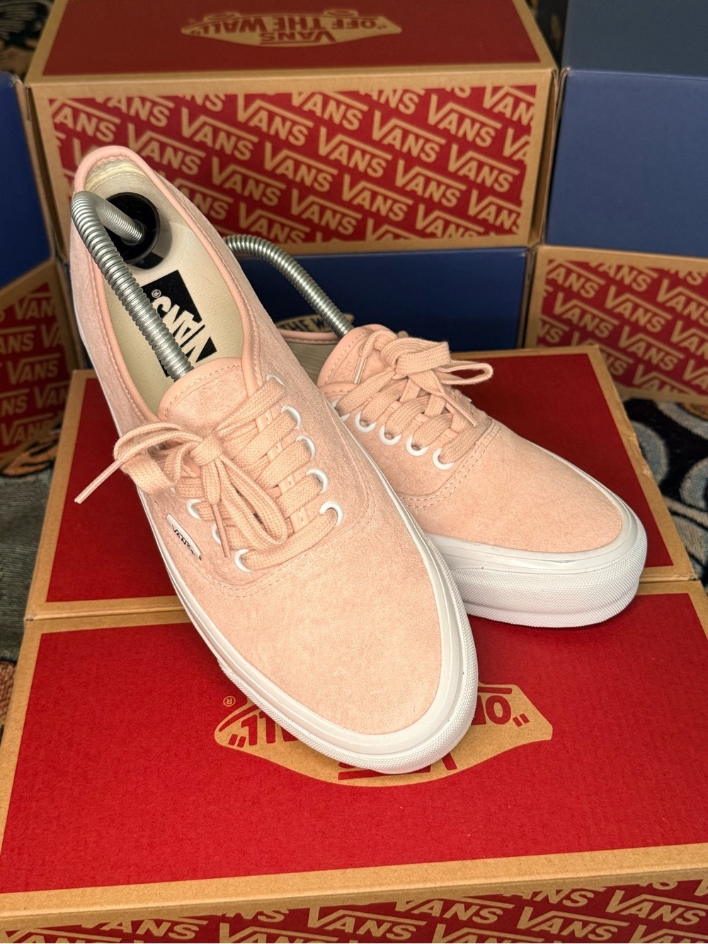 Nearly New! Vans Pink Pig Suede Lx Authentic 44 Sepia Rose women 9.5/men 8